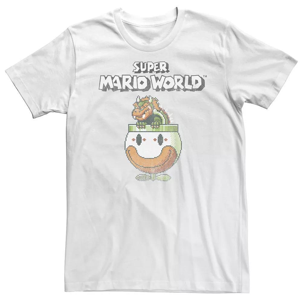 Big & Tall Nintendo Bowser Is King Vintage Gaming Tee, Men's, Size: 4XLT, White Product Image