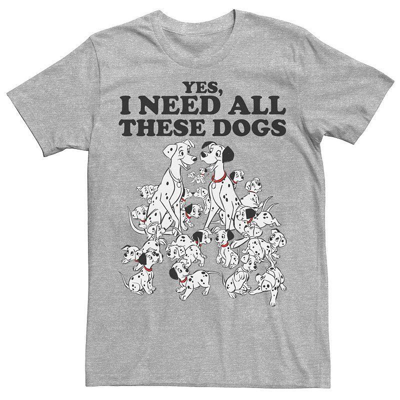 Disney's 101 Dalmatians Men's Sleeping Puppies I Need A Nap Tee, Size: Large, Athletic Grey Product Image