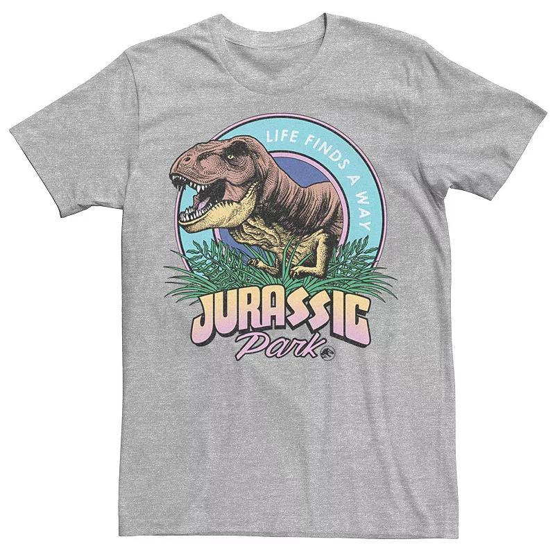 Men's Jurassic Park Life Finds A Way Vibrant Graphic Tee, Size: XL, Red Product Image