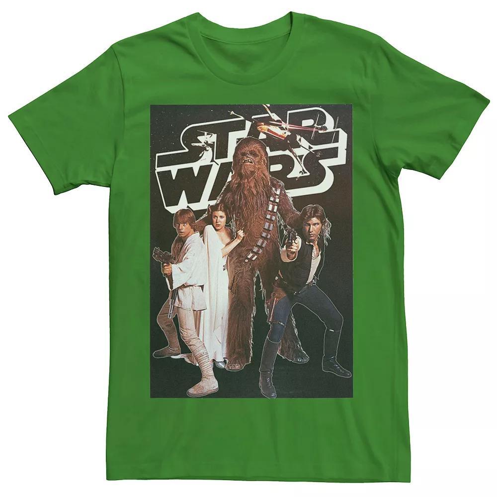 Men's Star Wars Vintage Group Poster Tee, Size: Small, Red Product Image