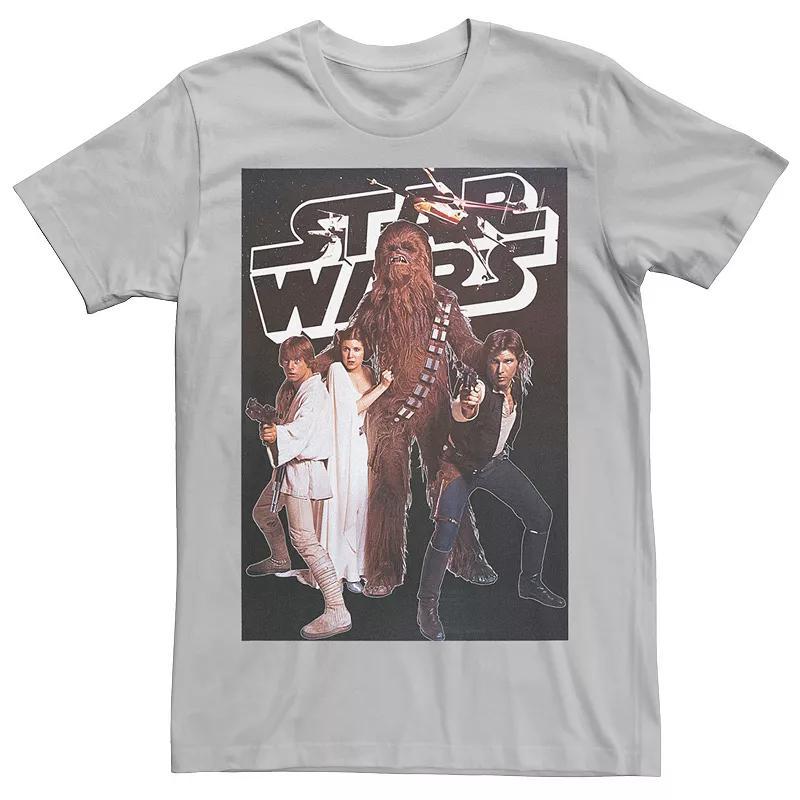 Men's Star Wars Vintage Group Poster Tee, Size: Small, Red Product Image