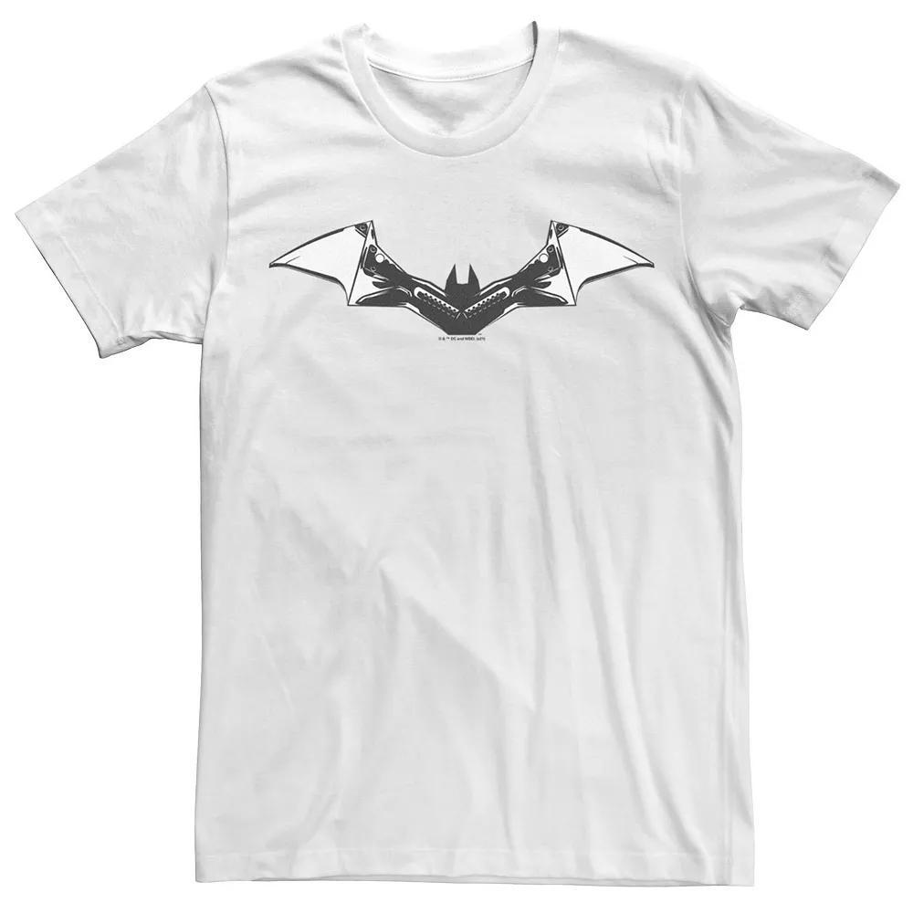 Men's DC Comics The Batman Line Art Logo Tee, Size: Medium, White Product Image