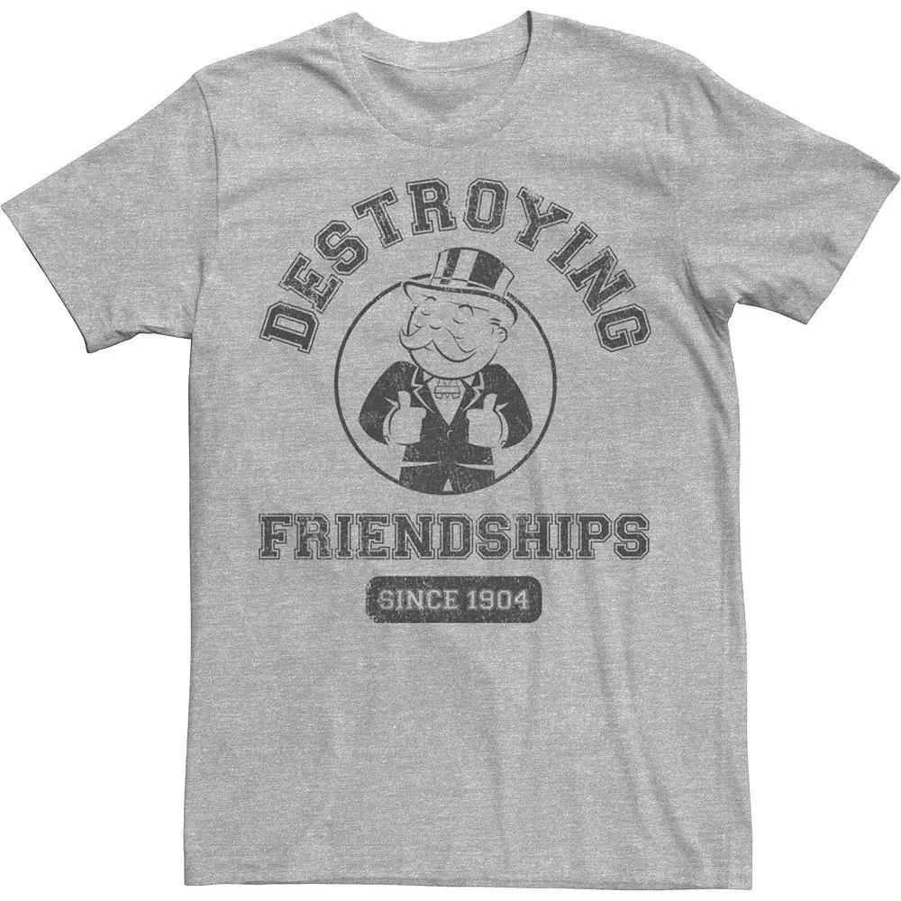 Men's Monopoly Destroying Friendships Since 1904 Tee, Size: 3XL, Athletic Grey Product Image