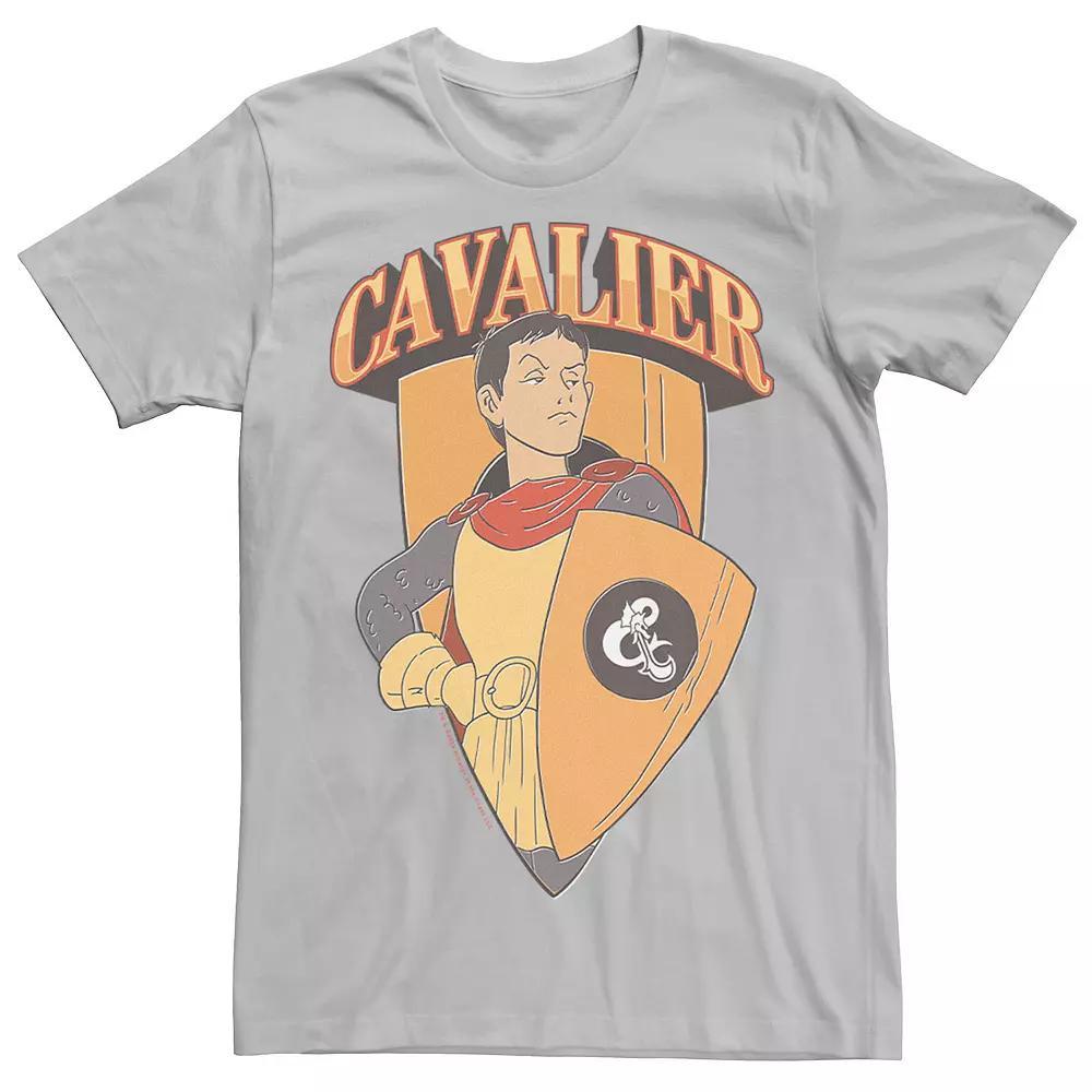 Men's Dungeons & Dragons Cavalier Shield Tee, Size: 3XL, Silver Product Image