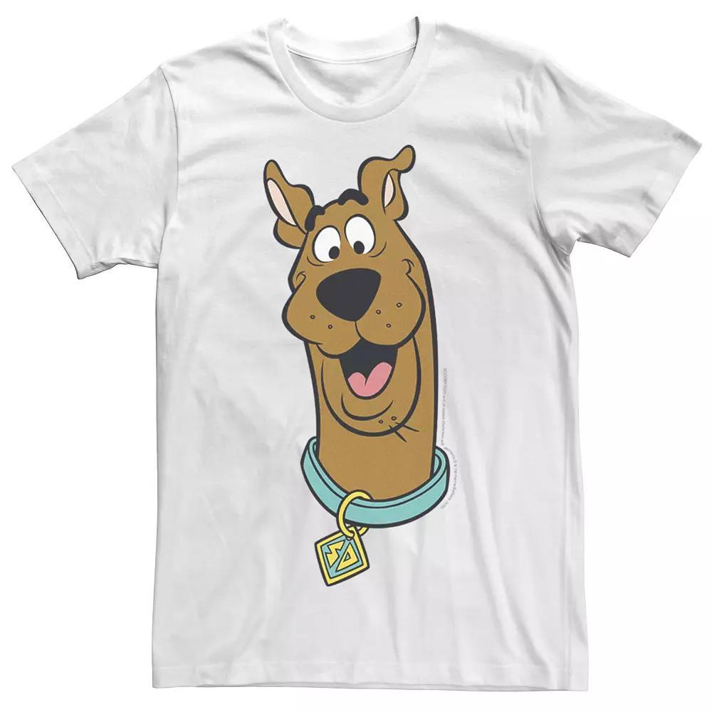 Big & Tall Scooby-Doo Big Face Graphic Tee, Men's, Size: 4XL, White Product Image