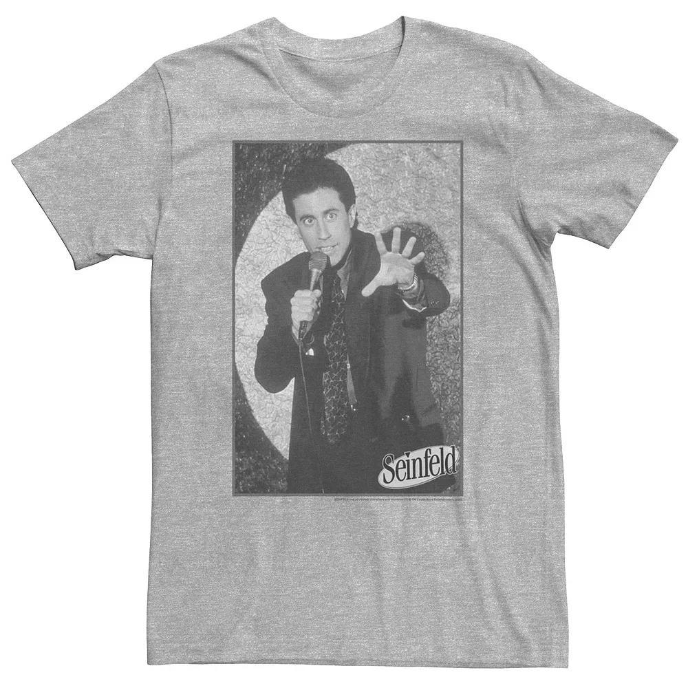 Big & Tall Seinfeld Jerry Stand Up Comedy Tee, Men's, Size: 3XL, Athletic Grey Product Image