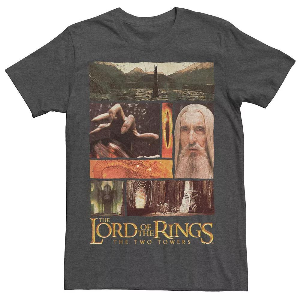 Men's The Lord Of The Rings The Two Towers Saruman's Visions Graphic Tee, Size: XL, Grey Heather Product Image