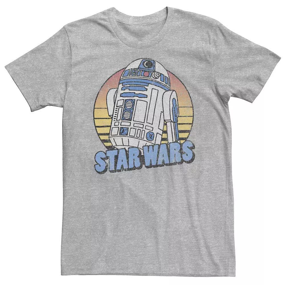 Big & Tall Star Wars R2-D2 Retro Portrait Tee, Men's, Size: 3XL Tall, Athletic Grey Product Image