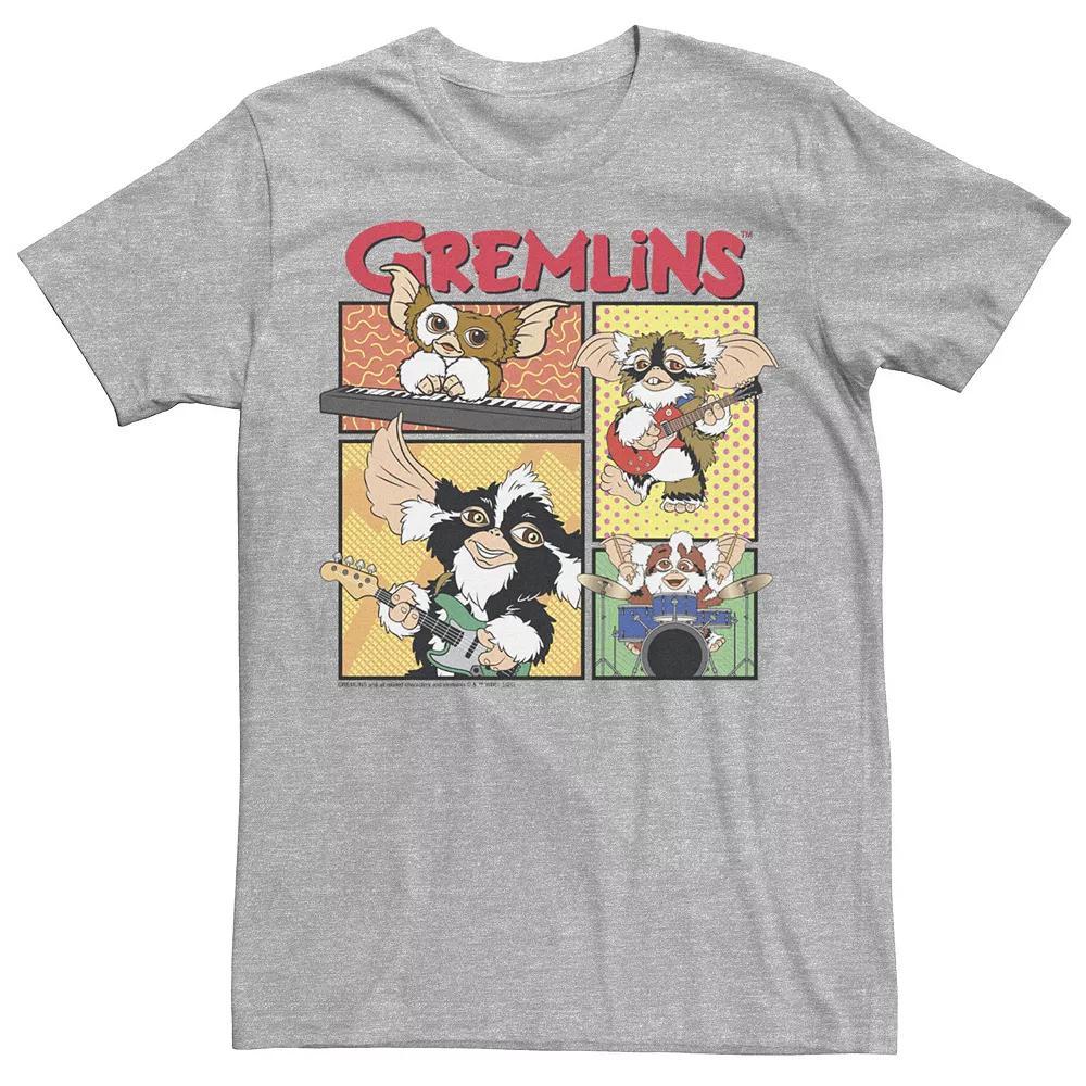 Men's Gremlins Band Comic PaneTee, Size: XL, Athletic Grey Product Image