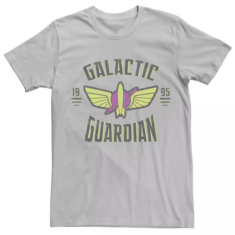 Men's Disney Pixar Toy Story Buzz Galactic Guardian Symbol Graphic Tee, Size: Large, Silver Product Image