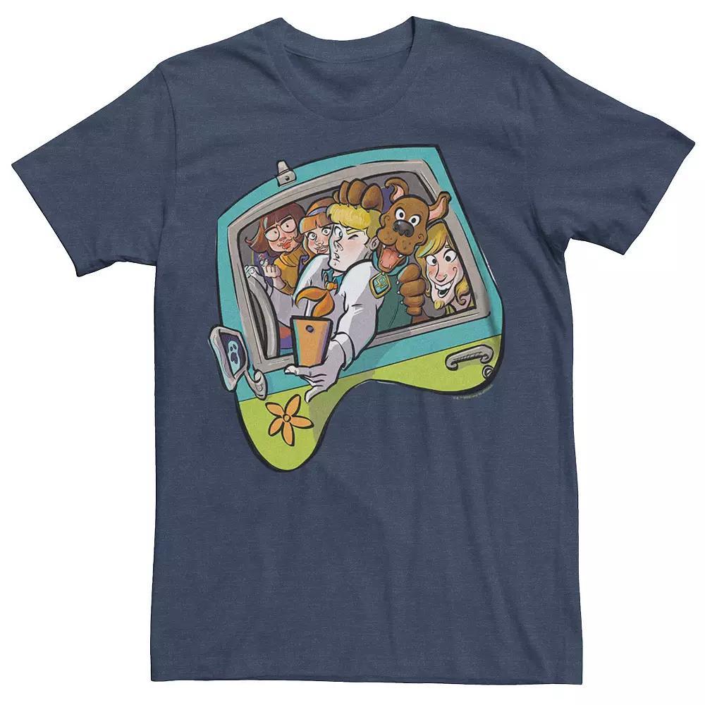 Men's Scooby-Doo Team Selfie Graphic Tee, Size: XXL, Navy Grey Product Image