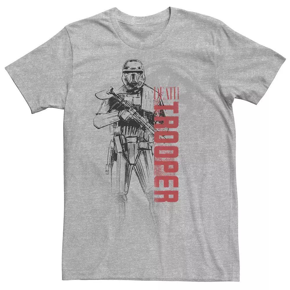 Mens Star Wars Rogue One Imperial Death Trooper Tee Athletic Grey Product Image
