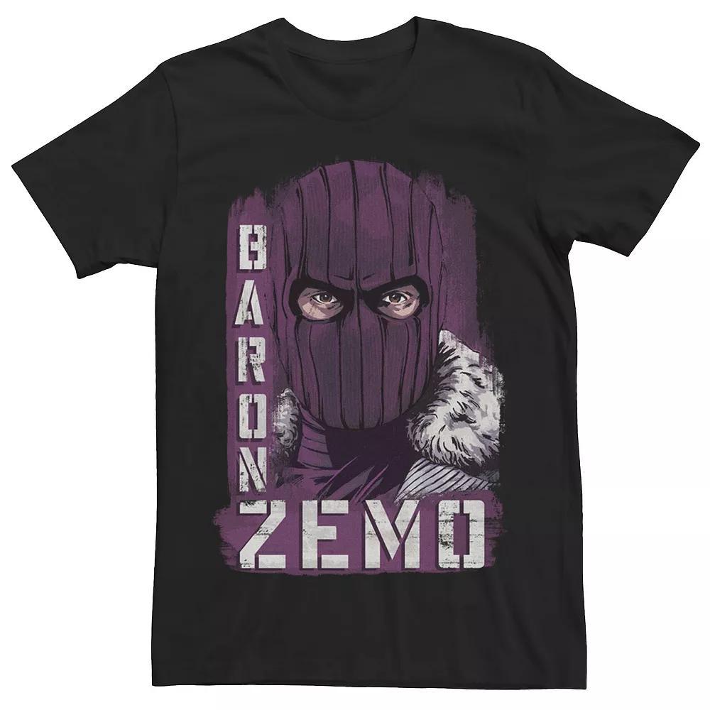 Men's Marvel The Falcon And The Winter Soldier Baron Zemo Portrait Tee, Size: Large, Black Product Image