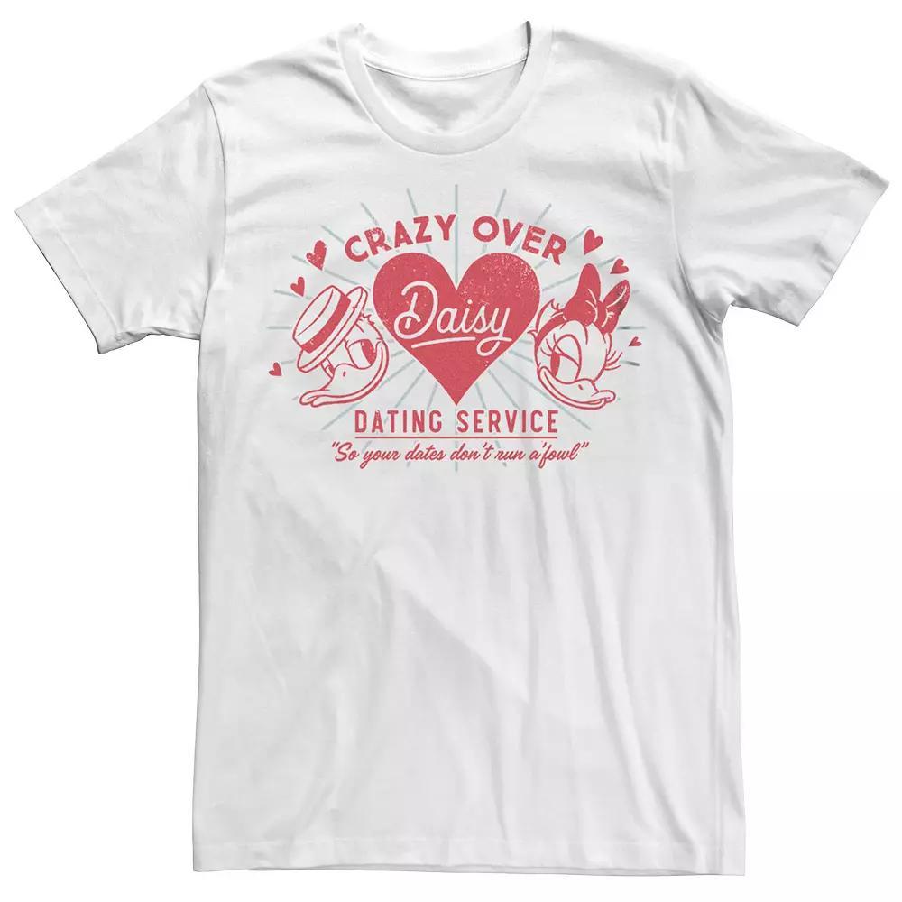 Big & Tall Disney Daisy Dating Service Tee, Men's, Size: XL Tall, White Product Image