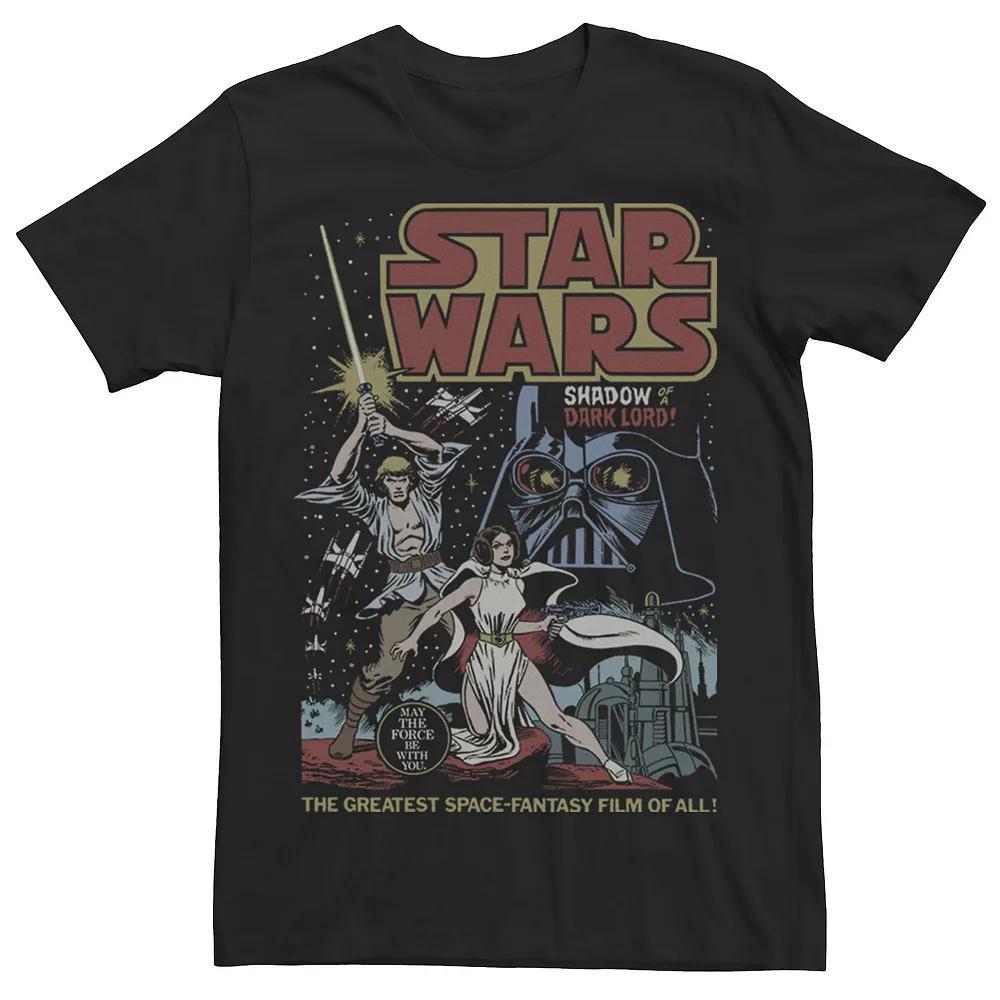 Men's Star Wars "Shadow of A Dark Lord" Poster Graphic Tee, Size: XL, Black Product Image