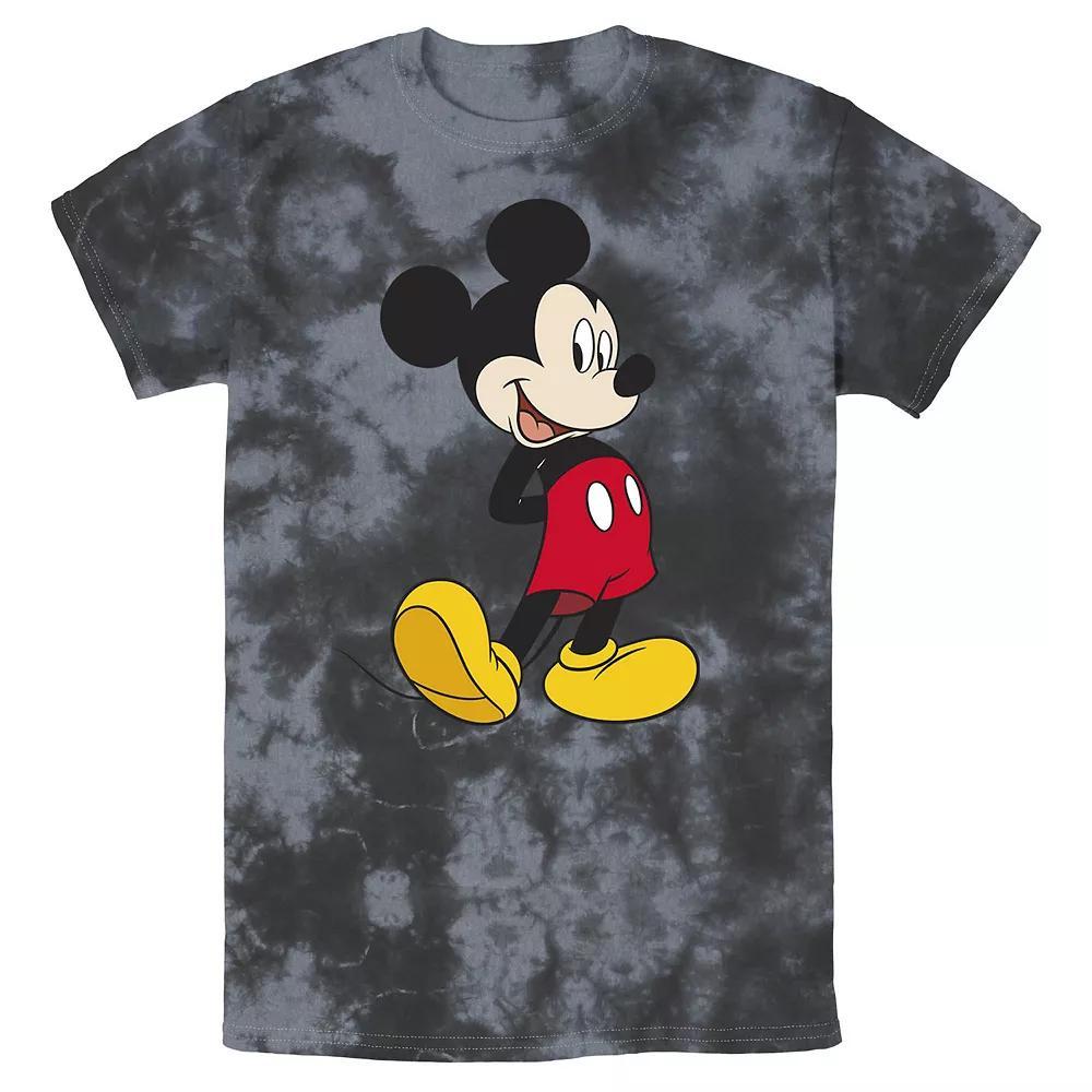 Disney's Mickey Mouse Men's Smiling Pose Wash Tee, Size: XL, Black Grey Product Image