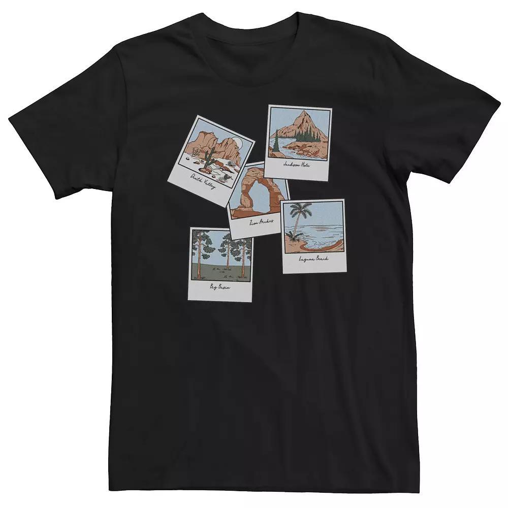 Big & Tall Natural Landscape Graphic Tee, Men's, Size: 3XL, Black Product Image