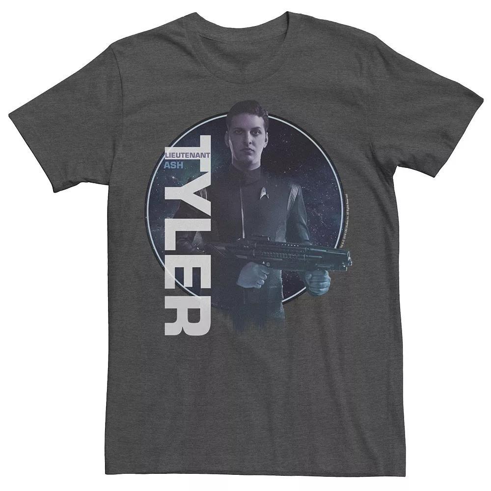 Men's Star Trek Discovery Lieutenant Tyler Galaxy Portrait Tee, Size: Medium, Grey Heather Product Image