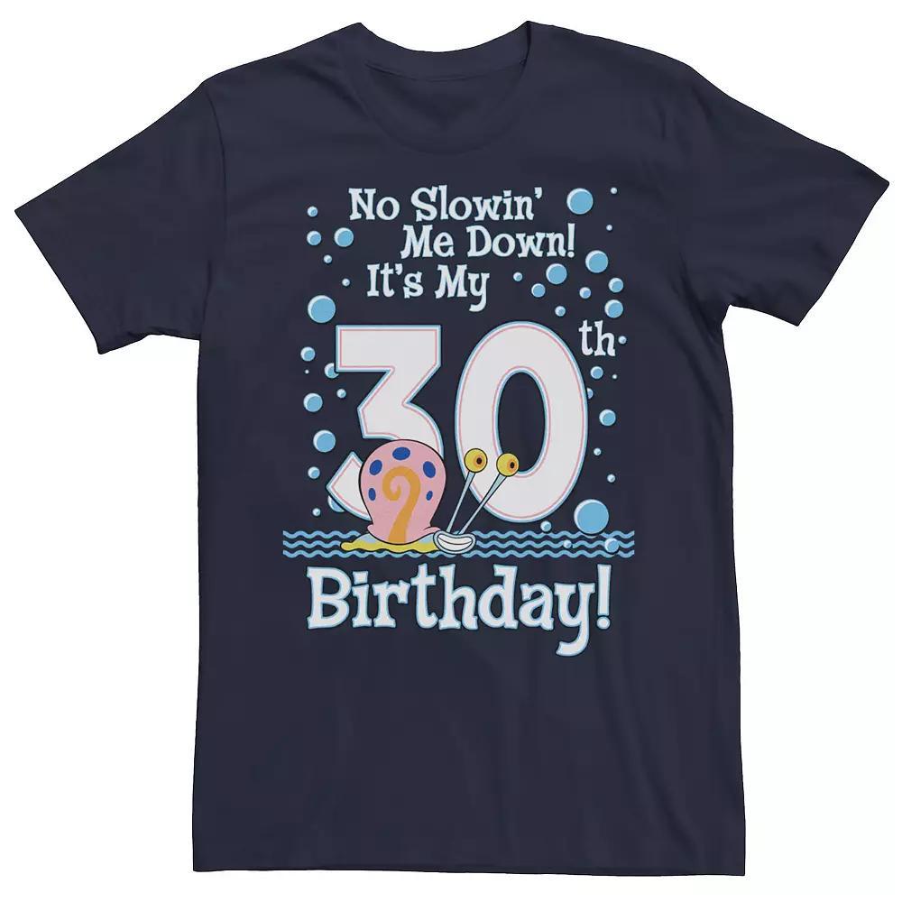 Men's Spongebob Gary 30th Birthday Portrait Tee, Size: 3XL, Blue Product Image