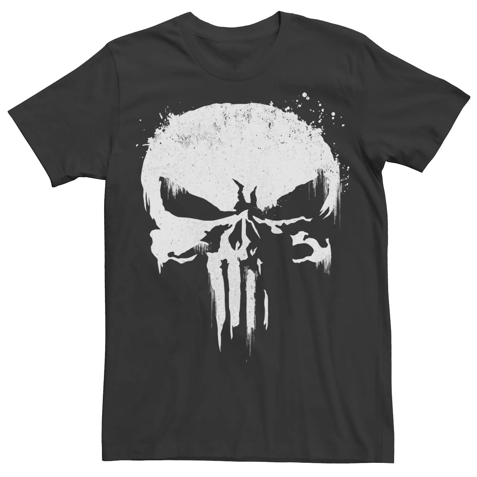 Men's Marvel The Punisher Graphic Tee, Size: Large, Black Product Image