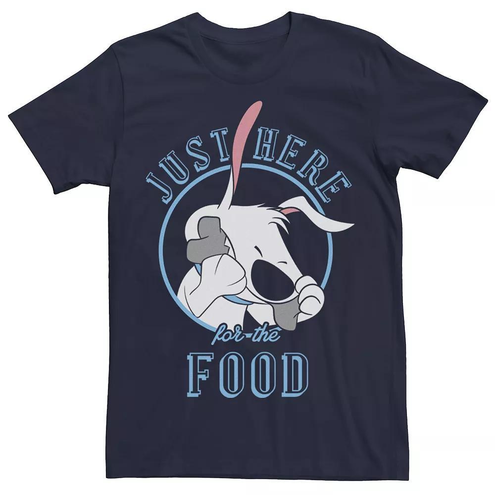 Men's Disney's Mulan Little Brother Just Here For The Food Portrait Tee, Size: 3XL, Blue Product Image