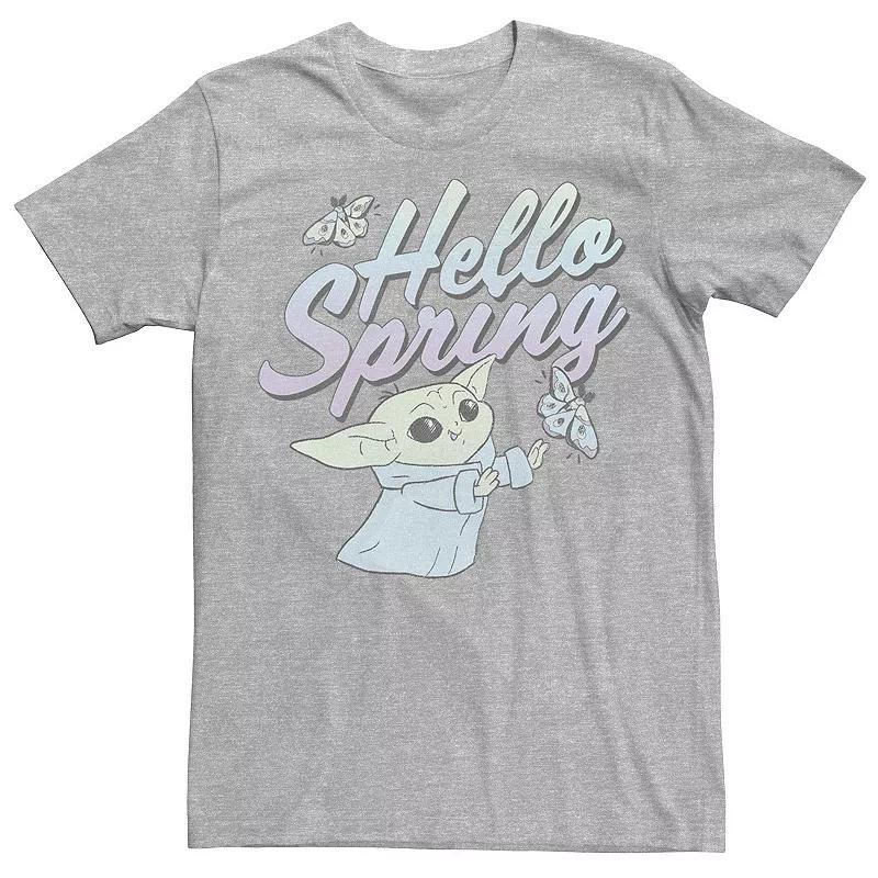 Men's Star Wars The Mandalorian Hello Spring Tee, Size: XL, Athletic Grey Product Image