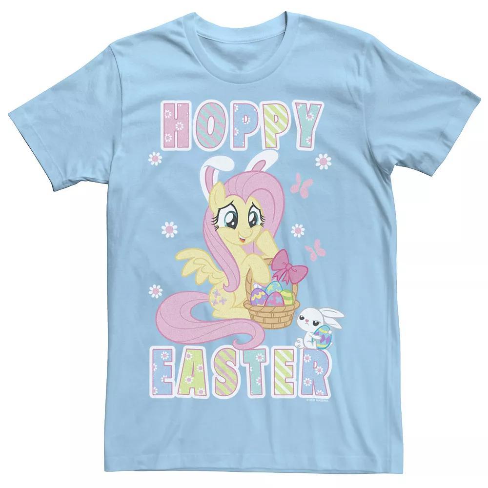 Men's My Little Pony Fluttershy Bunny Ears Hoppy Easter Basket Tee, Size: XXL, Light Blue Product Image