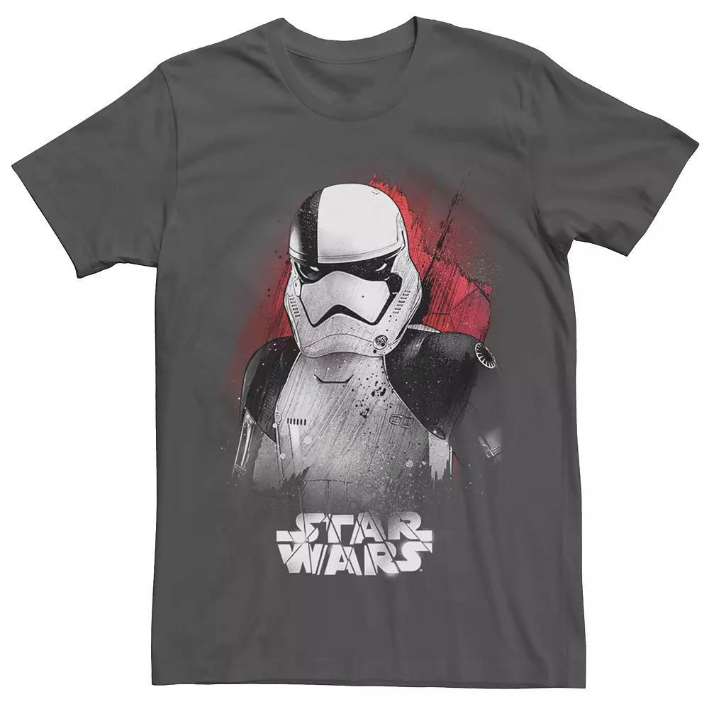 Mens Star Wars Stormtrooper Portrait Graphic T-shirt Grey Product Image