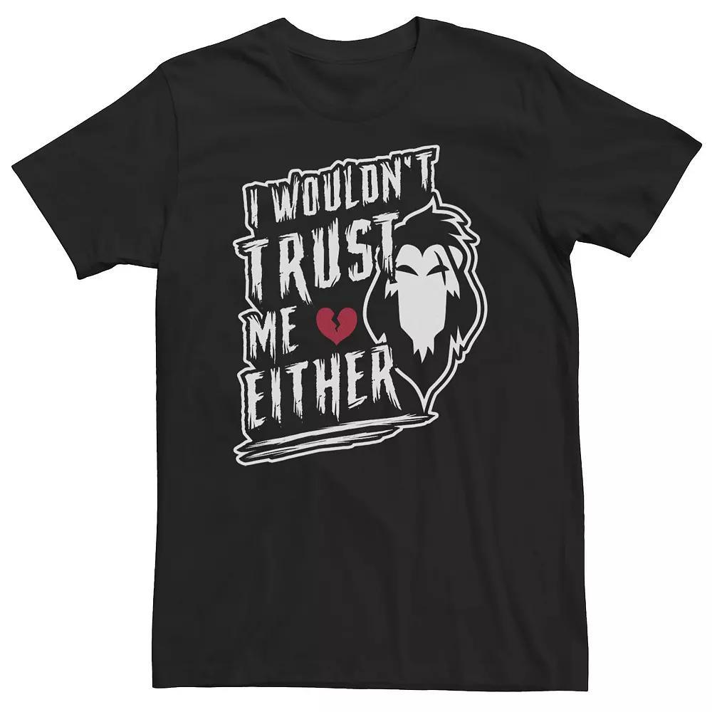Big & Tall Disney Villains "I Wouldn't Trust Me Either" Tee, Men's, Size: XXL Tall, Black Product Image
