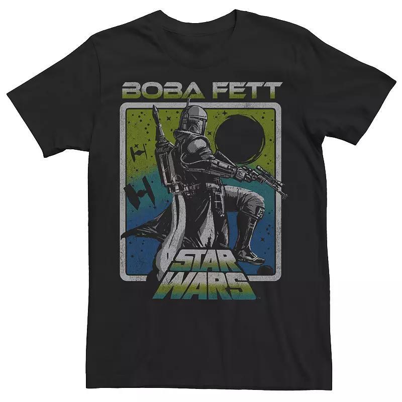 Men's Star Wars Boba Fett Boxed Sunset Tee, Size: XL, Black Product Image