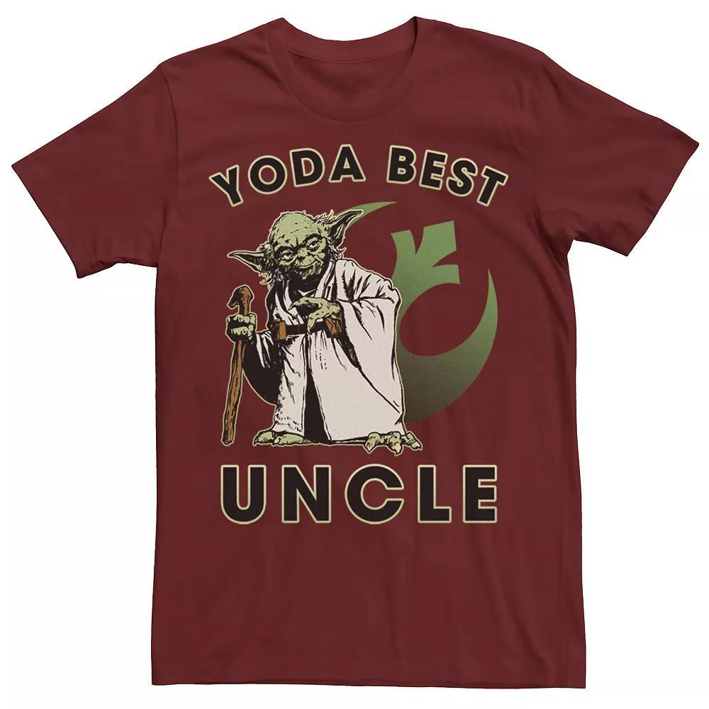 Men's Star Wars Yoda Best Uncle Rebel Logo Tee, Size: XL, Red Product Image