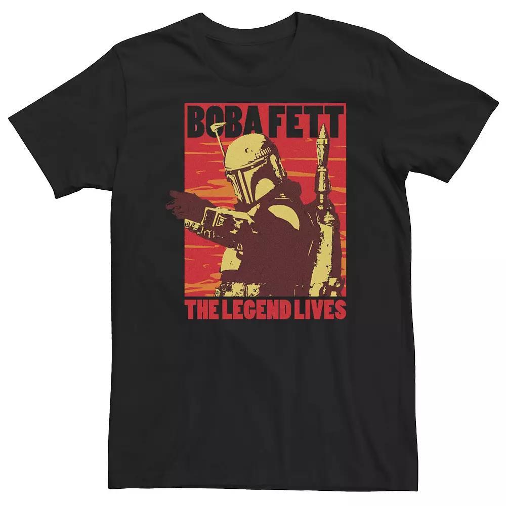 Big & Tall Star Wars Boba Fett The Legend Lives Good Bad Boba Tee, Men's, Size: Large Tall, Black Product Image