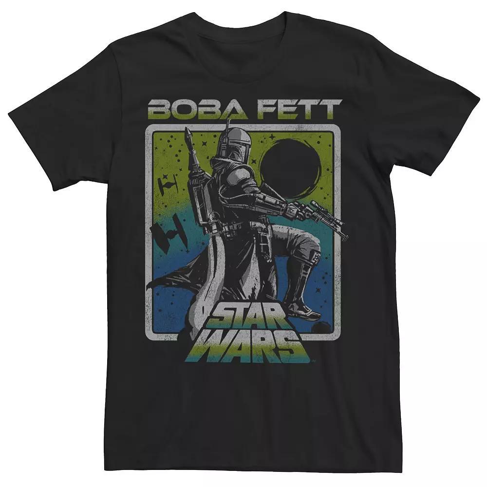 Men's Star Wars Boba Fett Boxed Sunset Tee, Size: XL, Black Product Image
