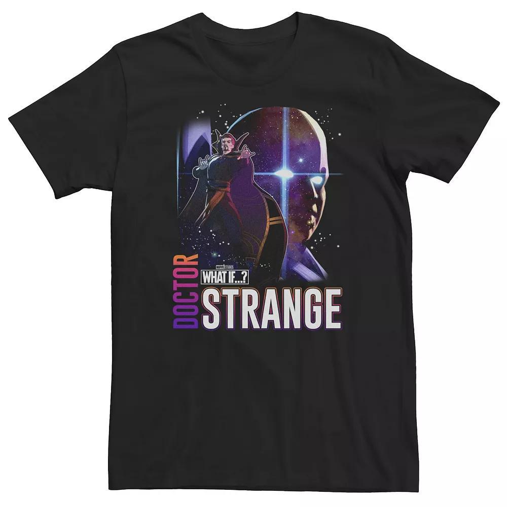 Big & Tall Marvel What If Doctor Strange and Watcher Poster Tee, Men's, Size: XXL Tall, Black Product Image