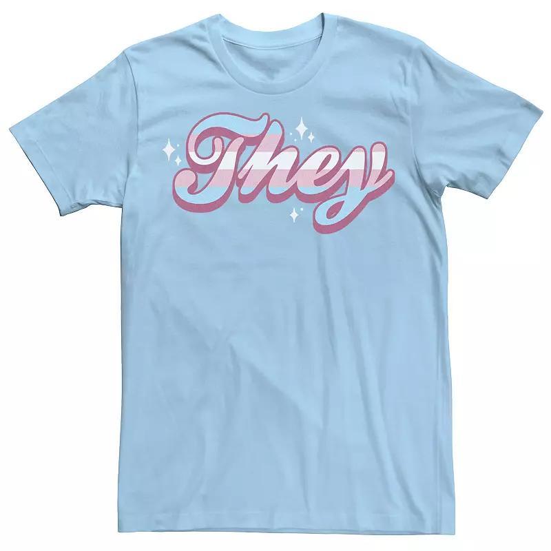 Men's Marvel Spider-Man Large Classic Movie Logo Graphic Tee, Size: 3XL, Light Blue Product Image