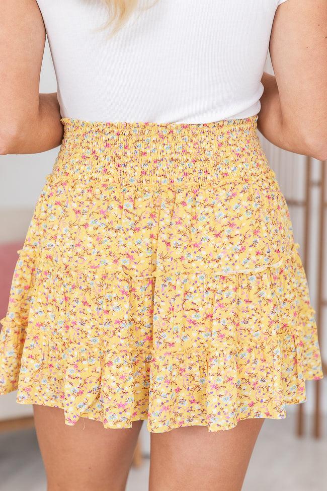 Through The Garden Pink Solid Mini Skort FINAL SALE Product Image