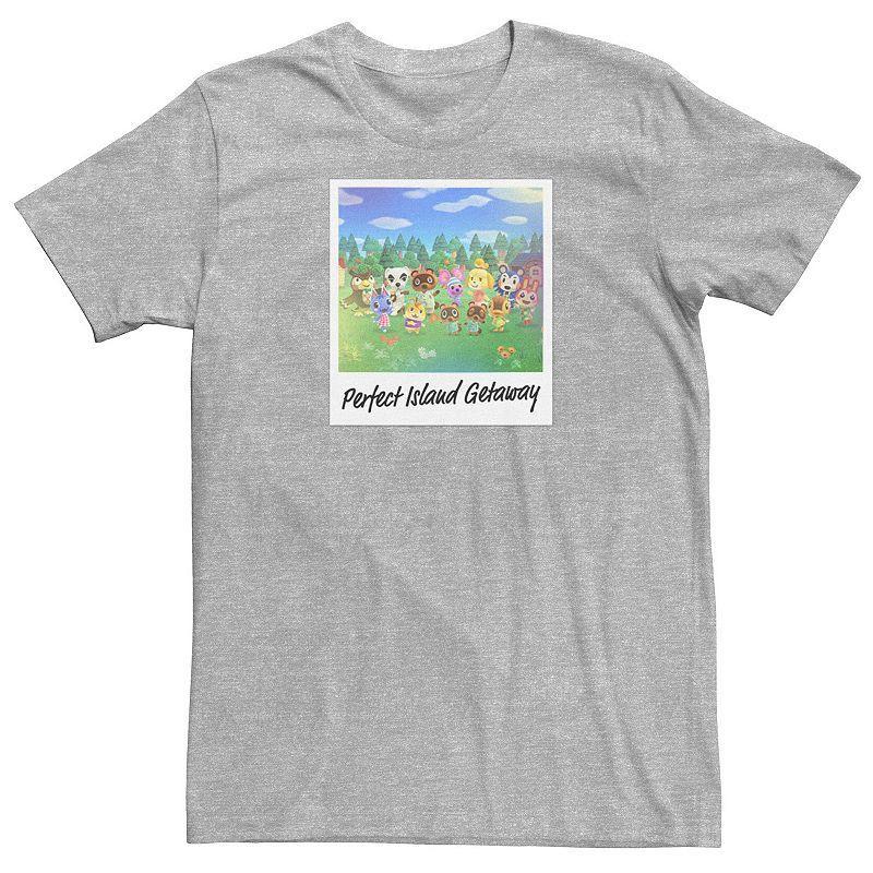 Men's Animal Crossing: New Horizons Perfect Island Getaway Tee, Size: Small, Athletic Grey Product Image