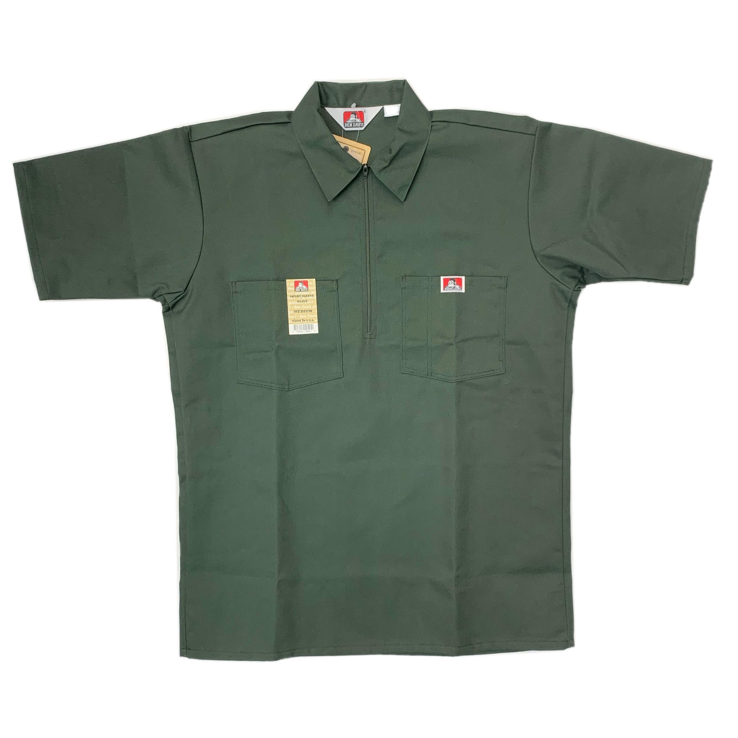 Ben Davis Short Sleeve Solid 1/2 Zip Shirt Male Product Image