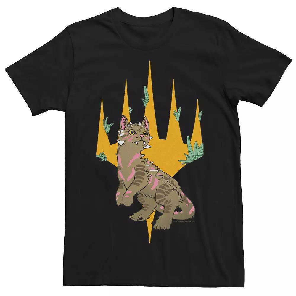 Men's Magic: The Gathering Dinosaur Cat Logo Tee, Size: 3XL, Black Product Image