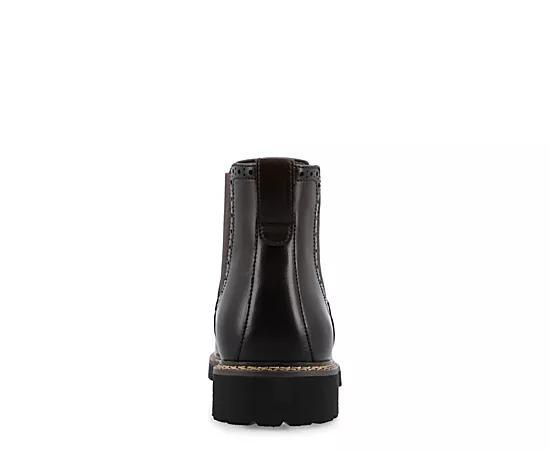 VANCE Hogan Tru Comfort Foam Mens Wingtip Chelsea Boots Red Product Image