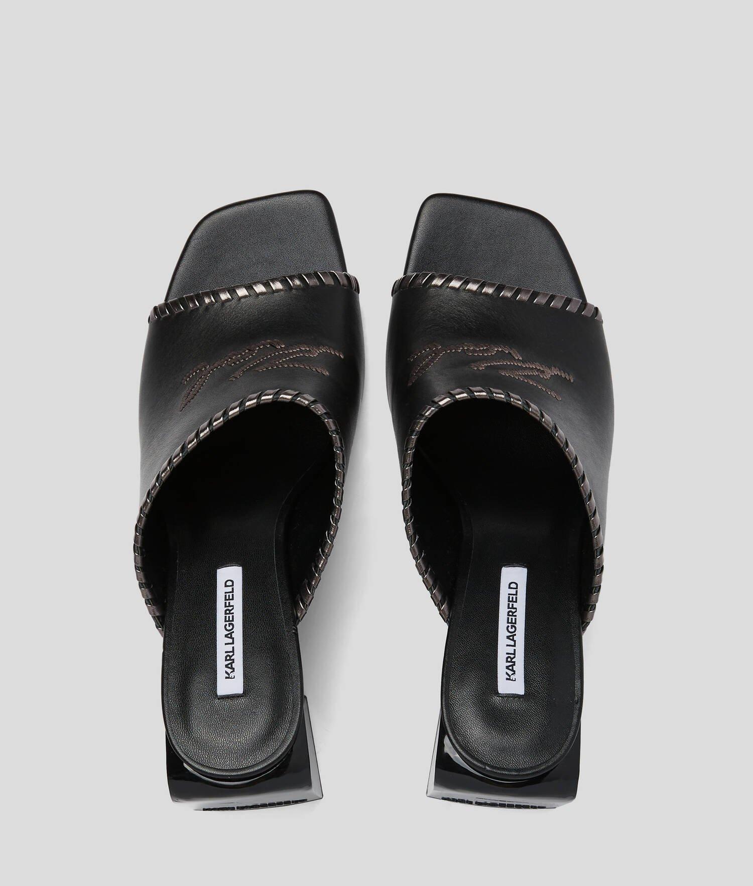 KARL SIGNATURE ASTRA NOVA HEELED SANDALS Product Image