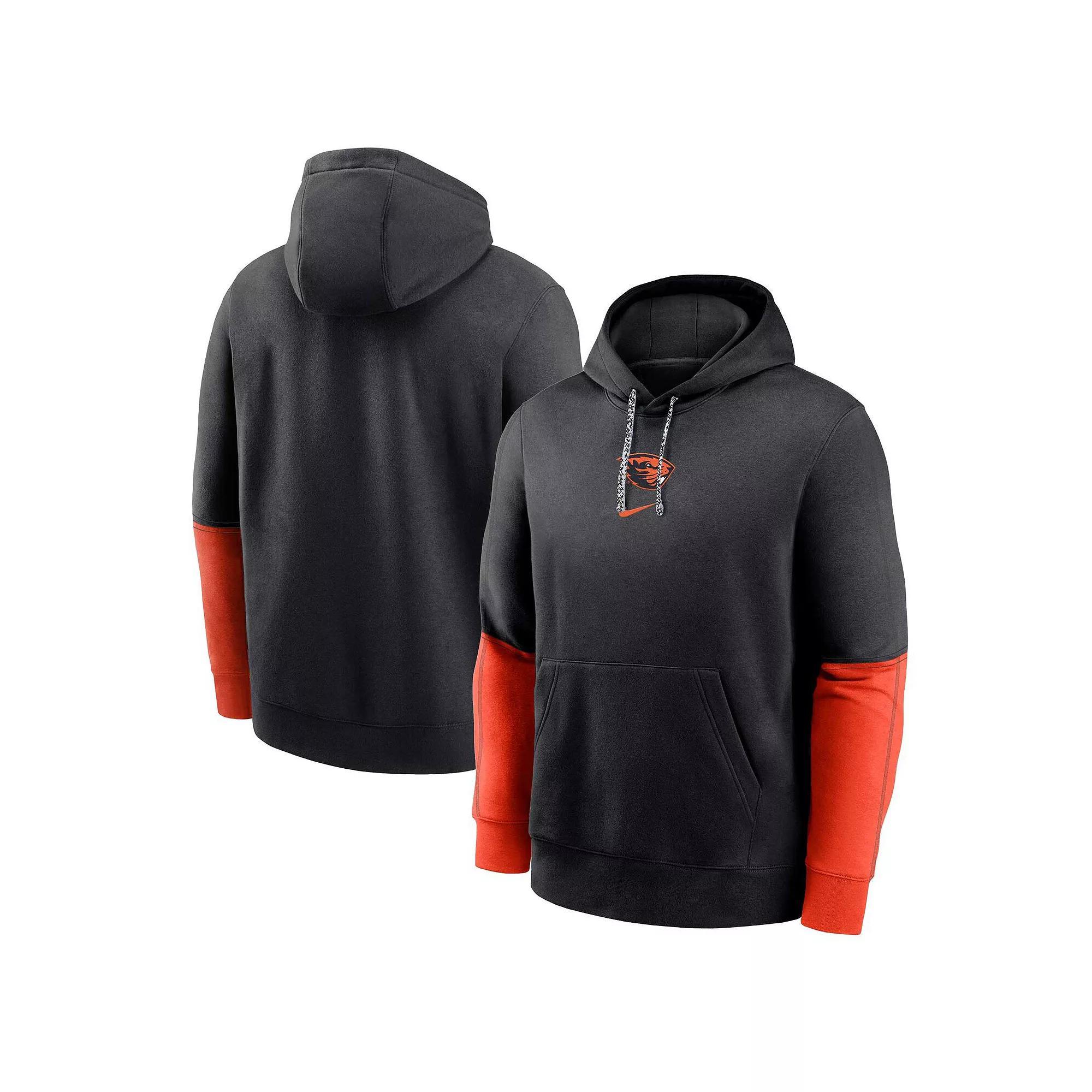 Men's Nike Black Oklahoma State Cowboys 2024 Sideline Club Fleece Pullover Hoodie, Size: Small Product Image