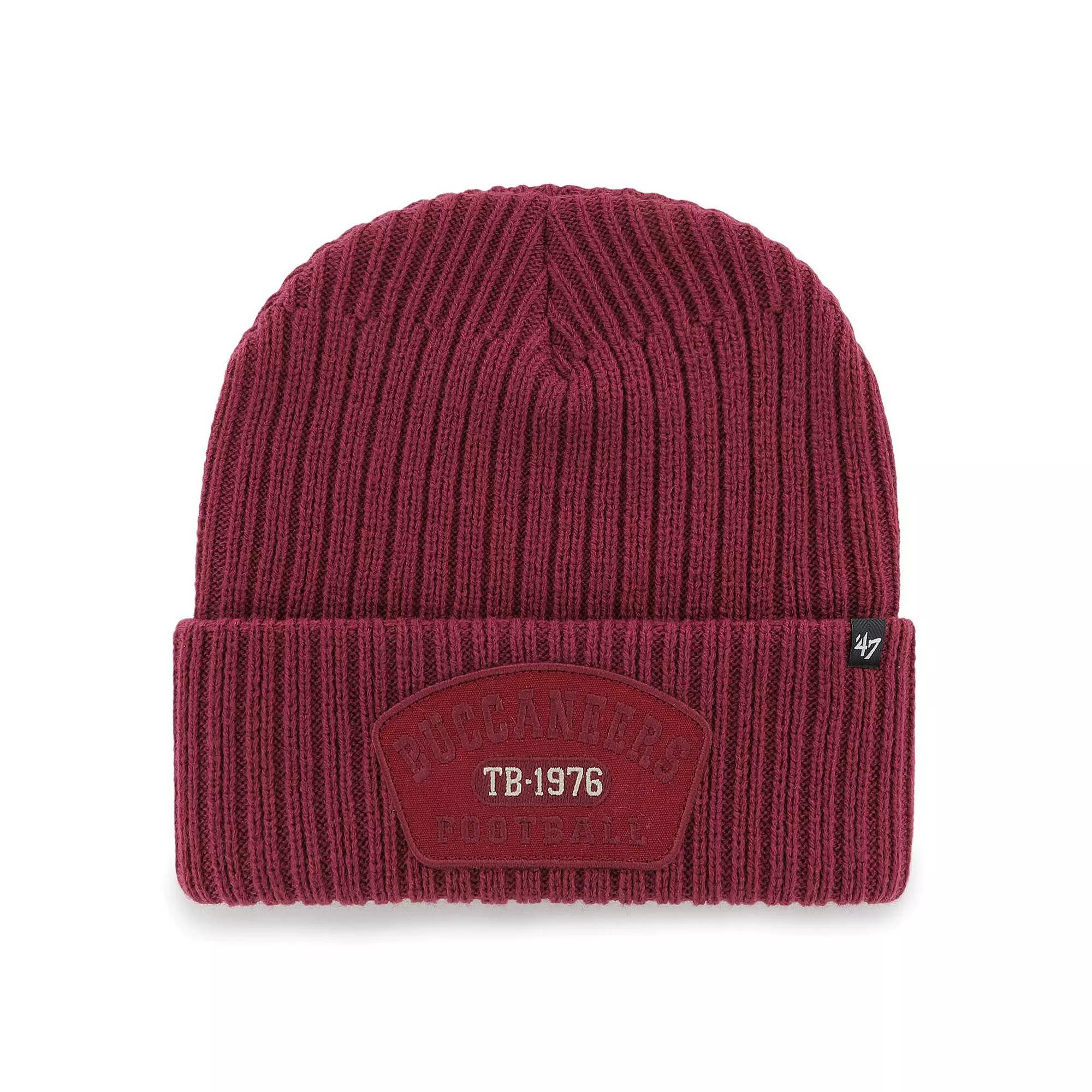 Men's '47  Cardinal Tampa Bay Buccaneers Ridgeway Cuffed Knit Hat, Red Product Image