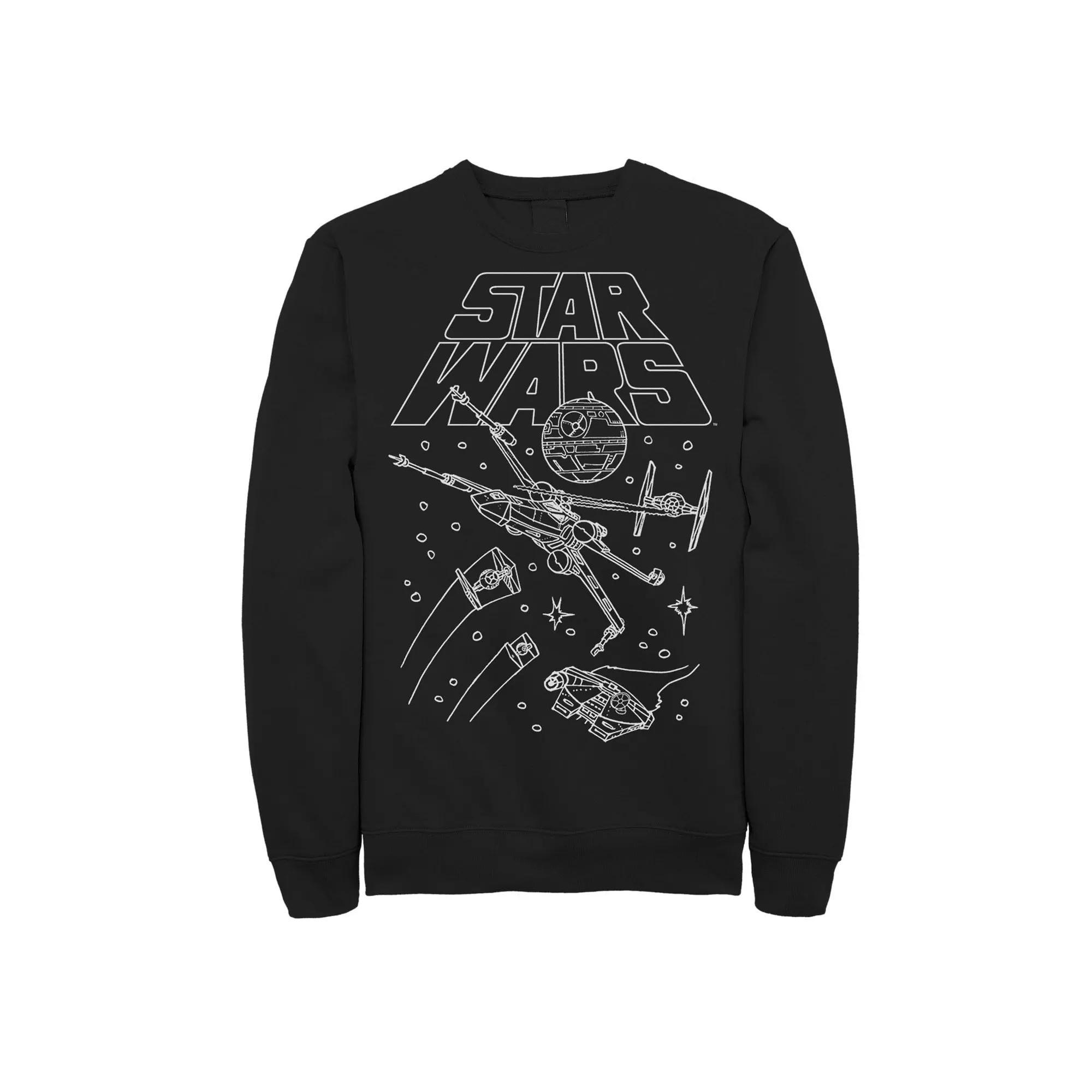 Men's Jurassic World T Rex Isla Nublar Tacker Sweatshirt, Size: Large, Black Product Image