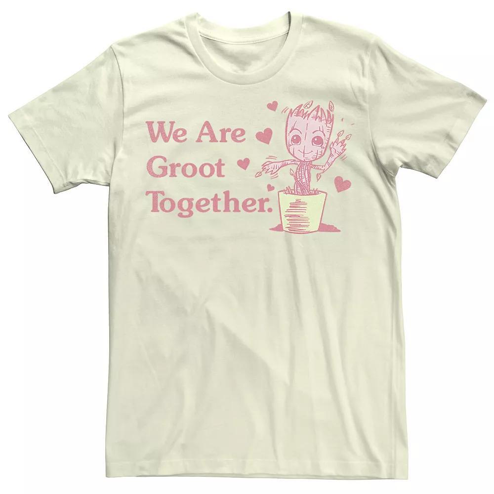 Men's Marvel Groot We Are Groot Together Tee, Size: XL, Natural Product Image