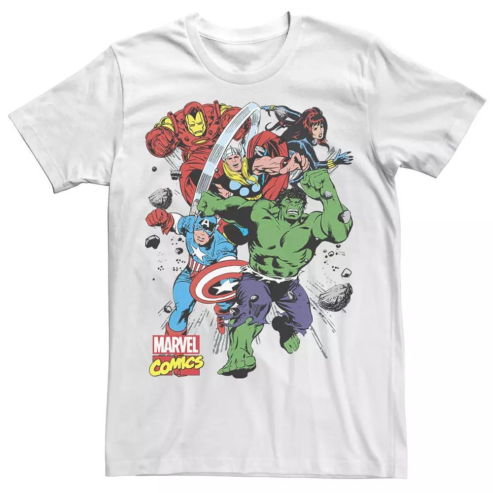Men's Marvel Avengers Classic Starters Graphic Tee, Size: 3XL, White Product Image