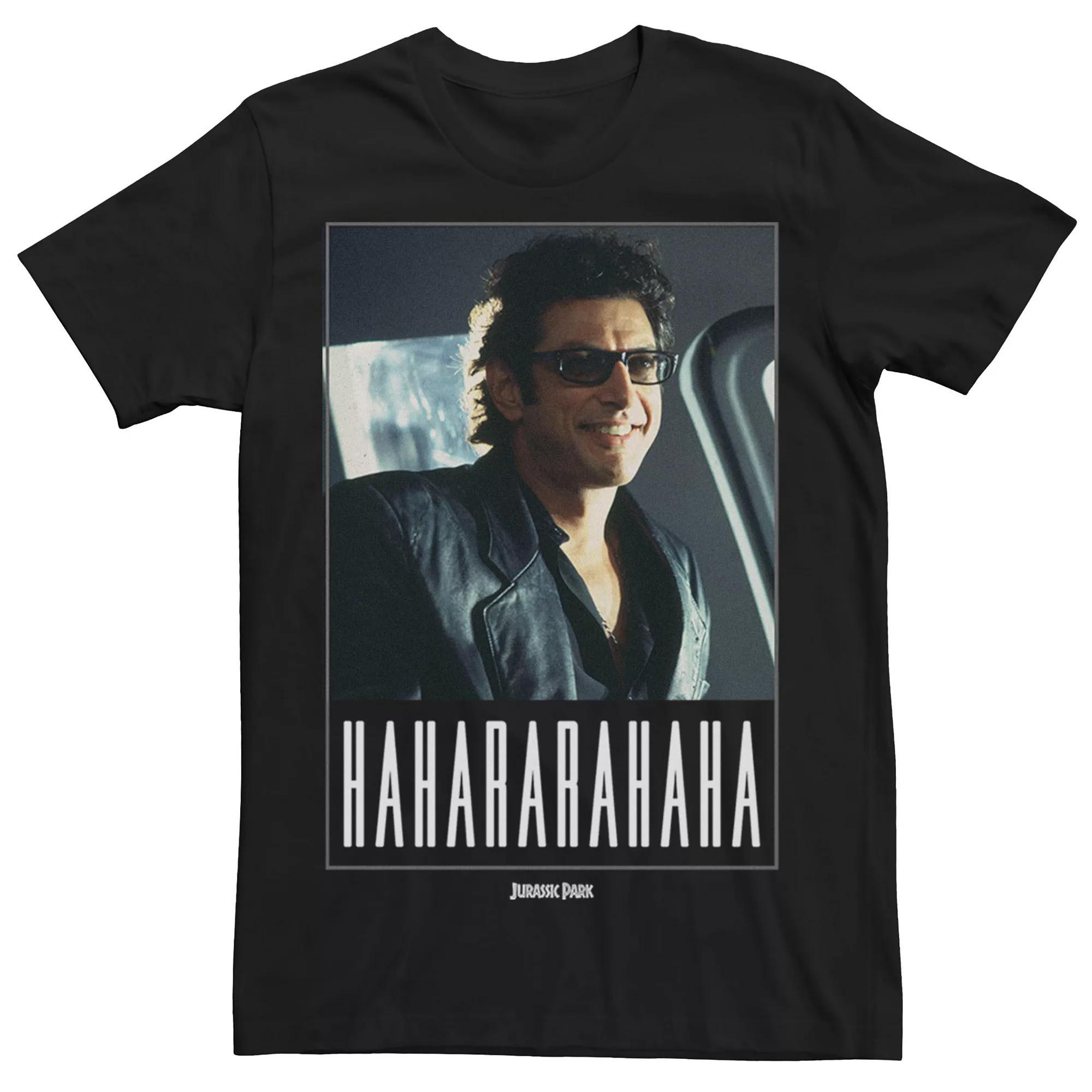 Men's Jurassic Park Ian Malcolm Hahararahaha Tee, Size: Small, Blue Product Image