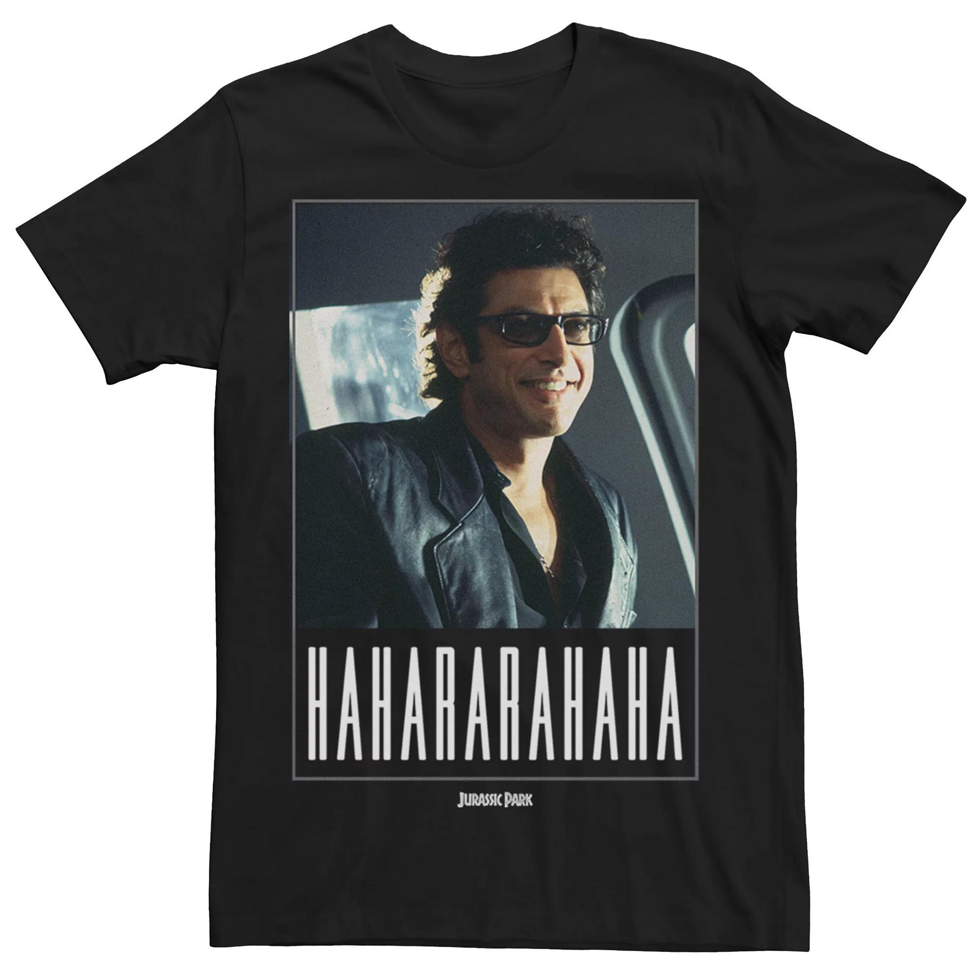 Men's Jurassic Park Ian Malcolm Hahararahaha Tee, Size: Small, Blue Product Image