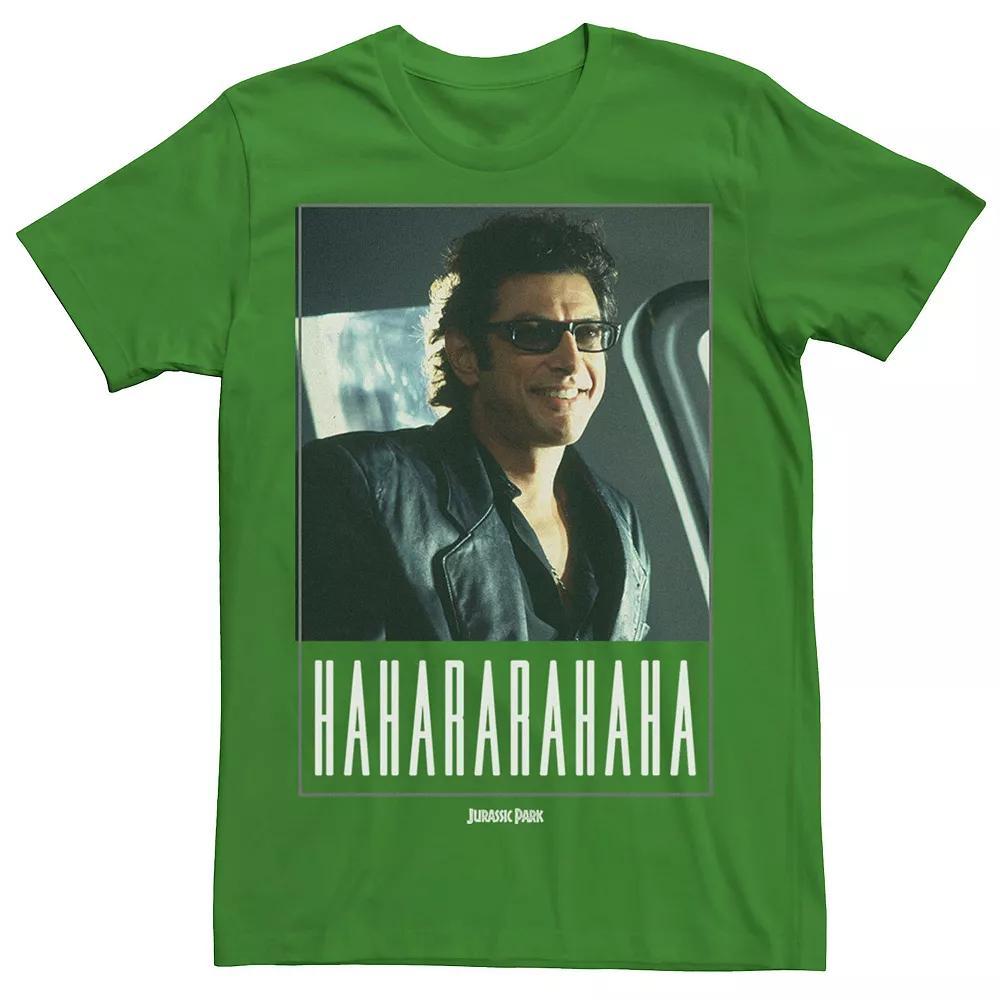 Men's Jurassic Park Ian Malcolm Hahararahaha Tee, Size: Small, Blue Product Image