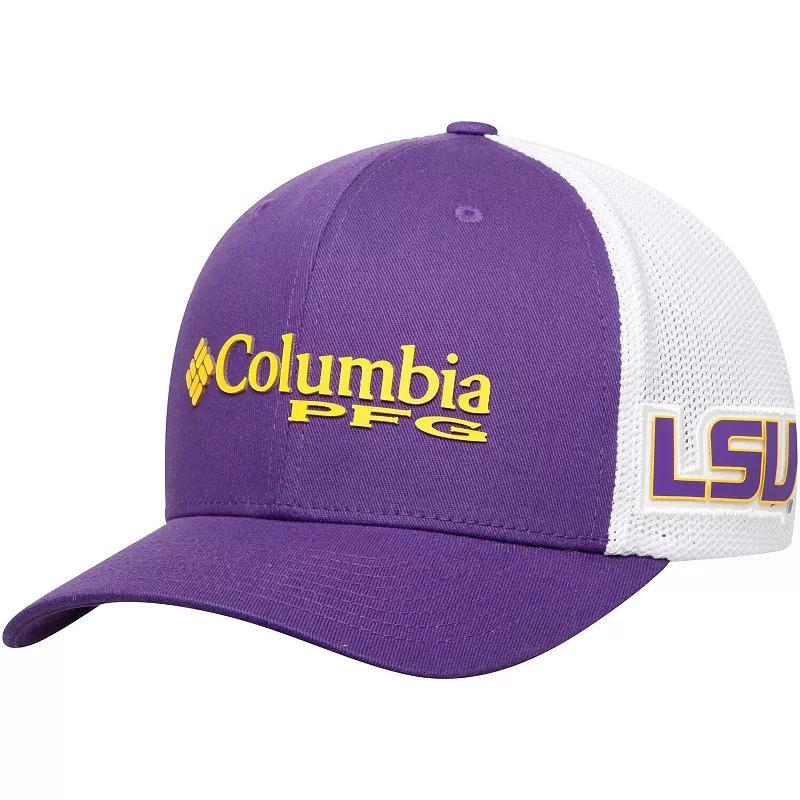 Men's Columbia Purple LSU Tigers Collegiate PFG Flex Hat, Size: Small/Medium Product Image